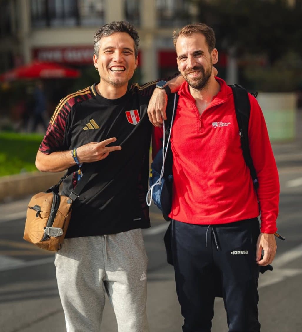 Lorenzo García durante el proyecto Resilentos vinculado al Maratón de Nueva York.